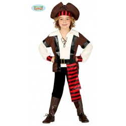 COSTUME PIRATA DEI SETTE MARI 7-9 ANNI
