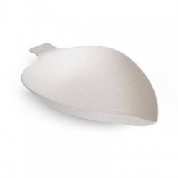 MINI PIATTINO FOGLIA POLPA 25ml 9x7cm 25pz BIO COMPOSTABILE