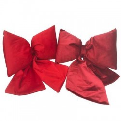 FIOCCO IN TESSUTO CON EFFETTO VELLUTO 36x41cm 1pz