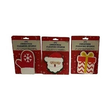 SPUGNA DA CUCINA NATALIZIA 15x3x19,5cm ASS.TE 1pz