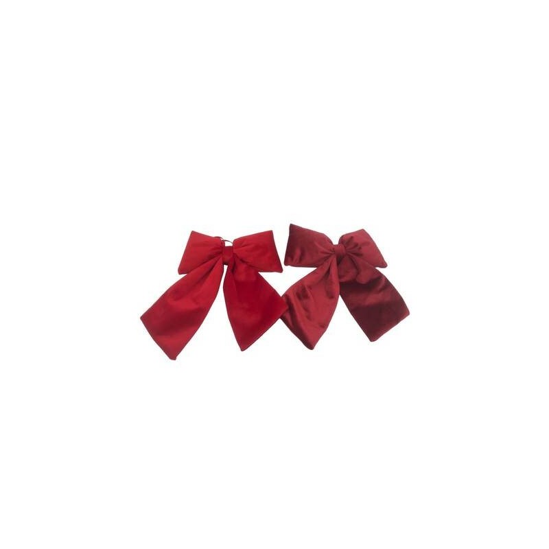 FIOCCO IN TESSUTO CON EFFETTO VELLUTO 22x26cm 1pz