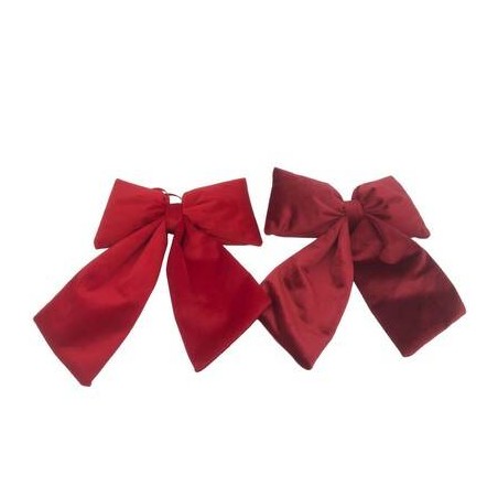 FIOCCO IN TESSUTO CON EFFETTO VELLUTO 22x26cm 1pz