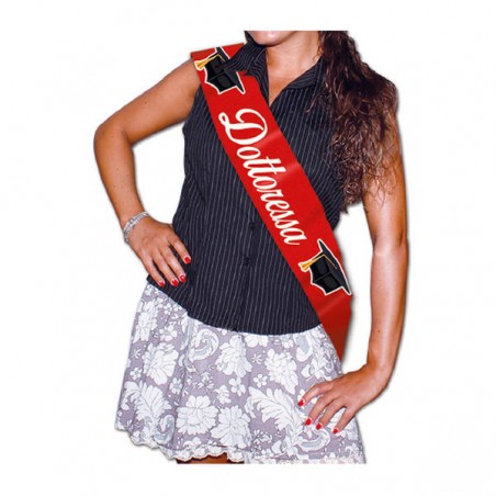 FASCIA PREMIO METALIZZATA DOTTORESSA cm 168x10