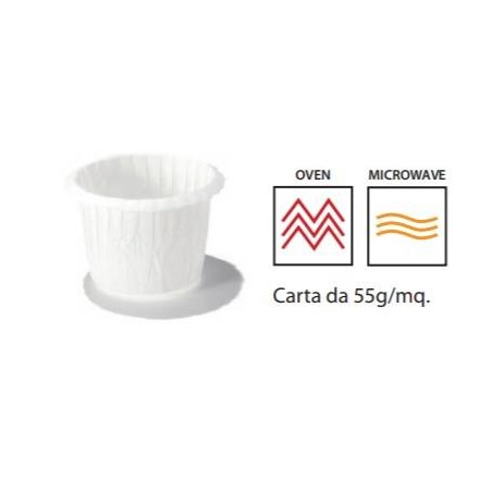 PIROTTINI MUFFIN 30x30mm BIANCO 120PZ