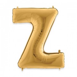 PALLONE MYLAR LETTERA Z 102cm 40 GOLD