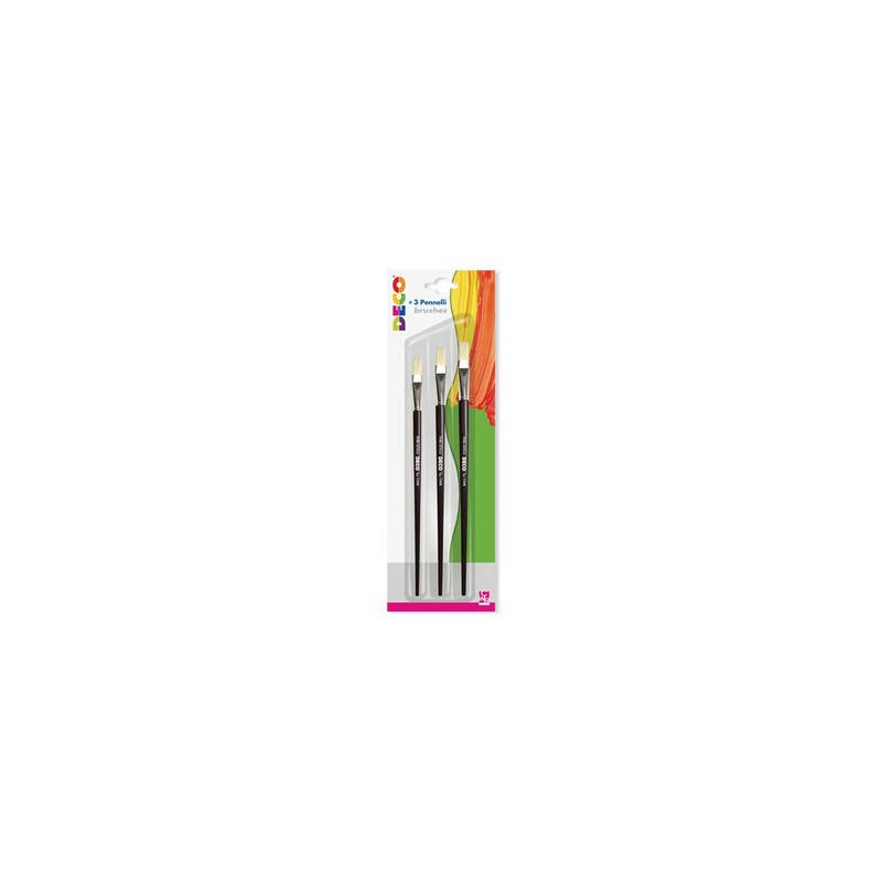 SET PENNELLI TONDI MANICO CORTO 3pz (N° 2-4-6)