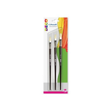 SET PENNELLI TONDI MANICO CORTO 3pz (N° 2-4-6)
