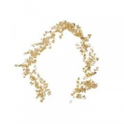 GHIRLANDA DI EUCALIPTO DORATA IN PVC 16x8x175cm