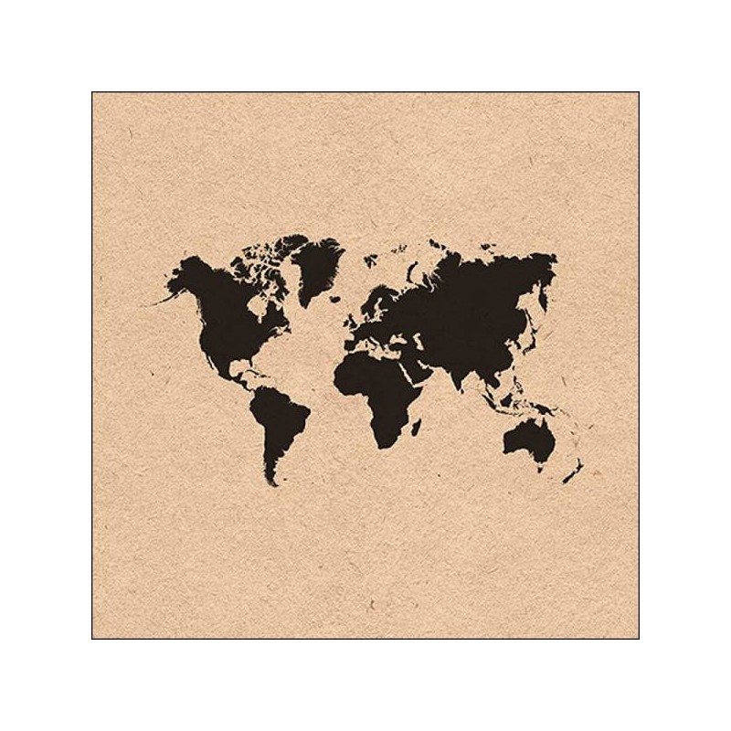 TOVAGLIOLI 33x33 RECYCLED WORLD MAP 20pz