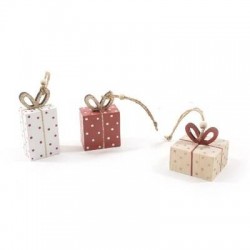 PENDENTE PACCO REGALO IN LEGNO 4x3x9cm ASS.TI 1pz