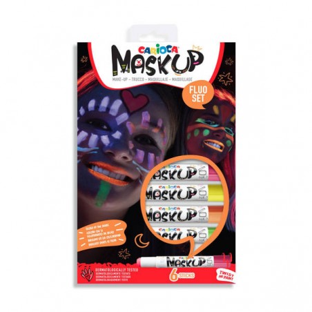 MASK-UP CARIOCA NEON SET 6pz