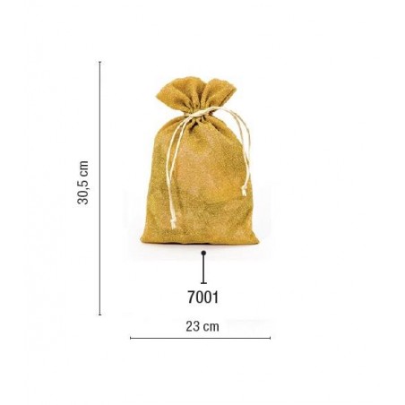 SACCHETTO ORGANZA PUDDING BAGS 23x30,5cm 7001-ORO 5pz