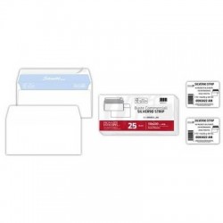 BUSTE LETTERA SILVER 90 STRIP 110x230mm 25pz