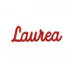 SCRITTA DECO LAUREA ROSSO 5cm 12pz