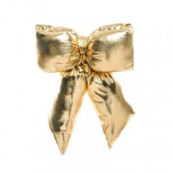 FIOCCO IMBOTTITO IN TESSUTO 25x10x30cm ORO