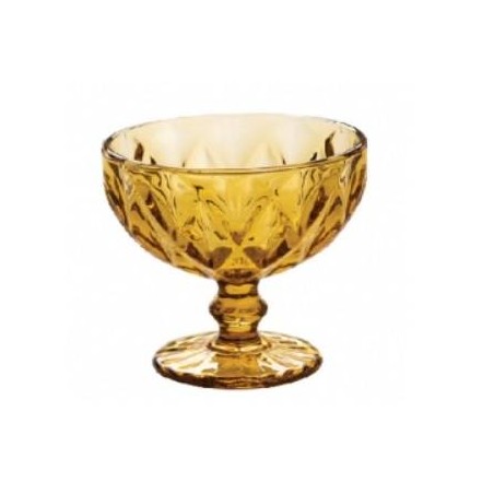 COPPA IN VETRO 300ml GIALLO MIELE