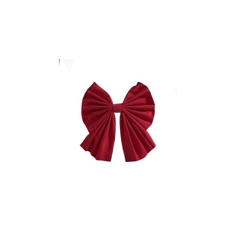 FIOCCO IN VELLUTO C/APPENDINO 58x66cm BORDEAUX