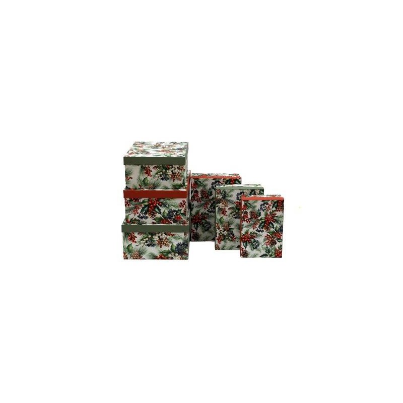 SCATOLA REGALO RETTANGOLARE 35,3x27,3x15,7cm BERRIES