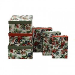 SCATOLA REGALO RETTANGOLARE 27,5x20x9,5cm BERRIES