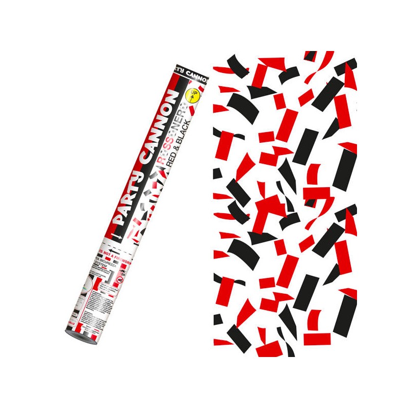 CANNONE SPARACORIANDOLI ROSSO/NERO 40cm