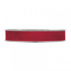 NASTRO DOUBLE VELVET mm15x7mt ROSSO