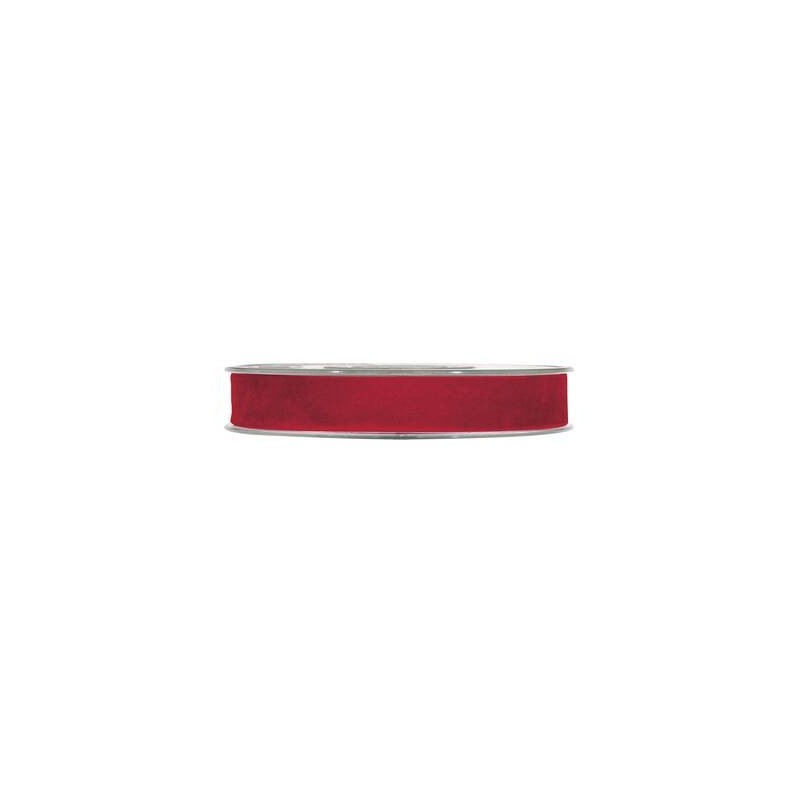 NASTRO DOUBLE VELVET mm15x7mt ROSSO