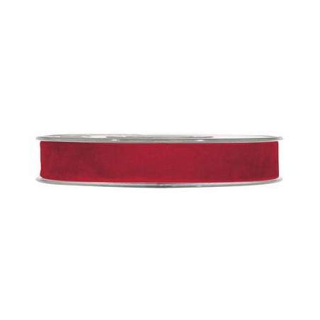 NASTRO DOUBLE VELVET mm15x7mt ROSSO