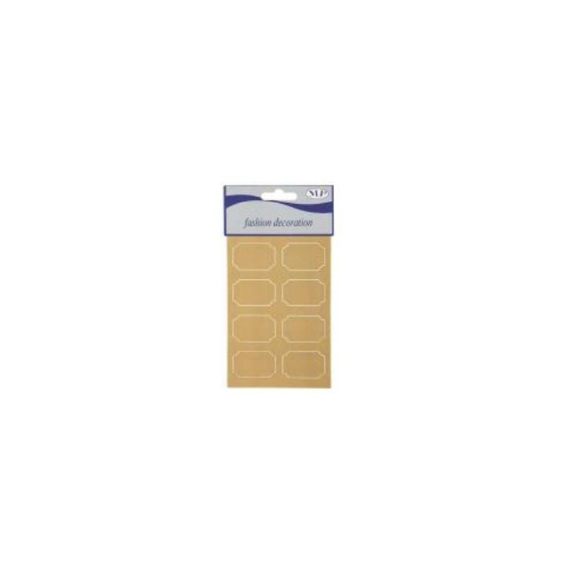 ETICHETTE ADESIVE NATURAL 30x45mm 48pz