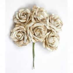 FIORE SORRENTO ø5cm BEIGE 6pz