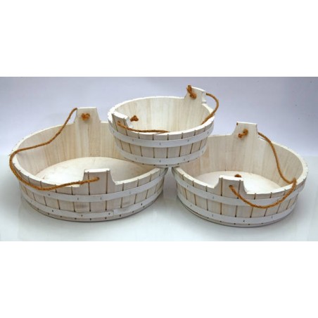 TINOZZA LEGNO 32x32x13cm COL.BIANCO 2/3