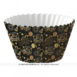 PIROTTINI CUPCAKE ø5cm HAPPY NEW YEAR 50pz