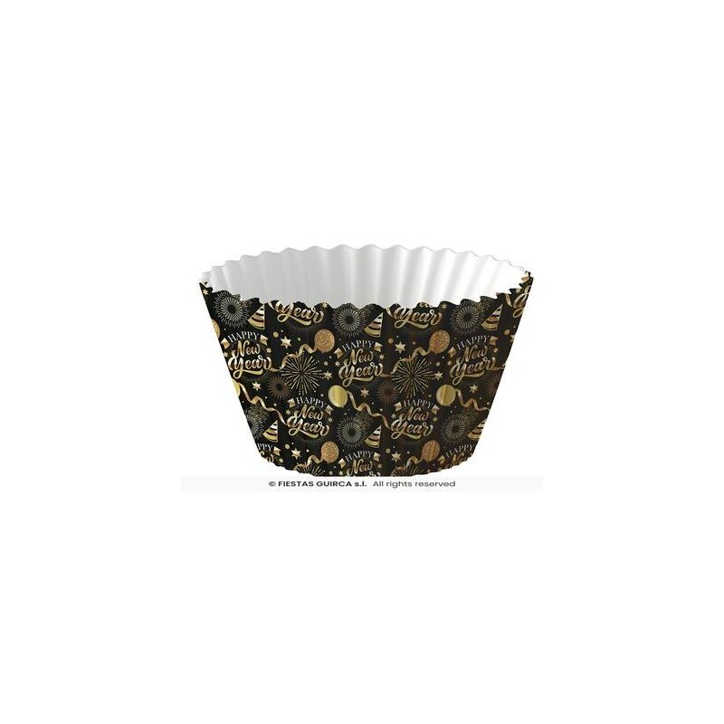 PIROTTINI CUPCAKE ø5cm HAPPY NEW YEAR 50pz