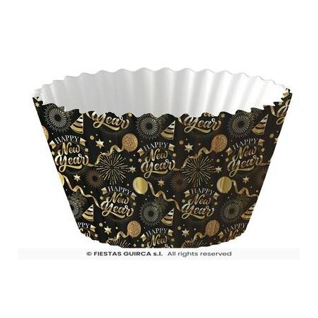 PIROTTINI CUPCAKE ø5cm HAPPY NEW YEAR 50pz