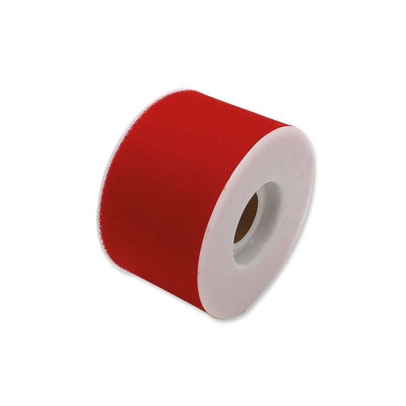 TULLE ROTOLO cm5x50mt ROSSO BIG