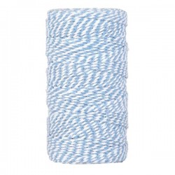 CORDINO BICOLORE mm2x100mt SKY BLUE/WHITE