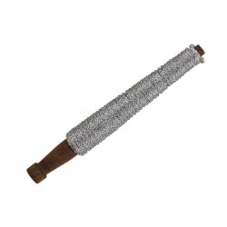 SPOLETTA LEGNO CORDINO METAL ARGENTO 5mt