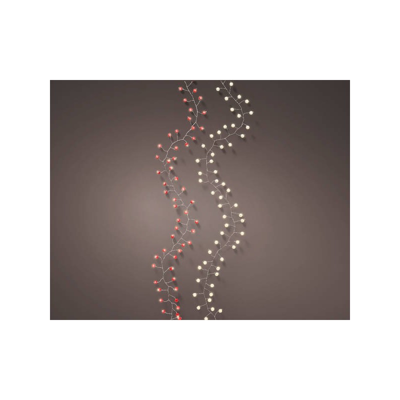MICRO LED 80 LUCI 1,50mt FILO TRASPARENTE 2COLORI ASS.TI