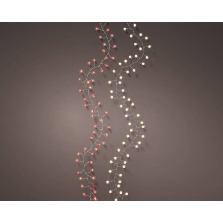 MICRO LED 80 LUCI 1,50mt FILO TRASPARENTE 2COLORI ASS.TI