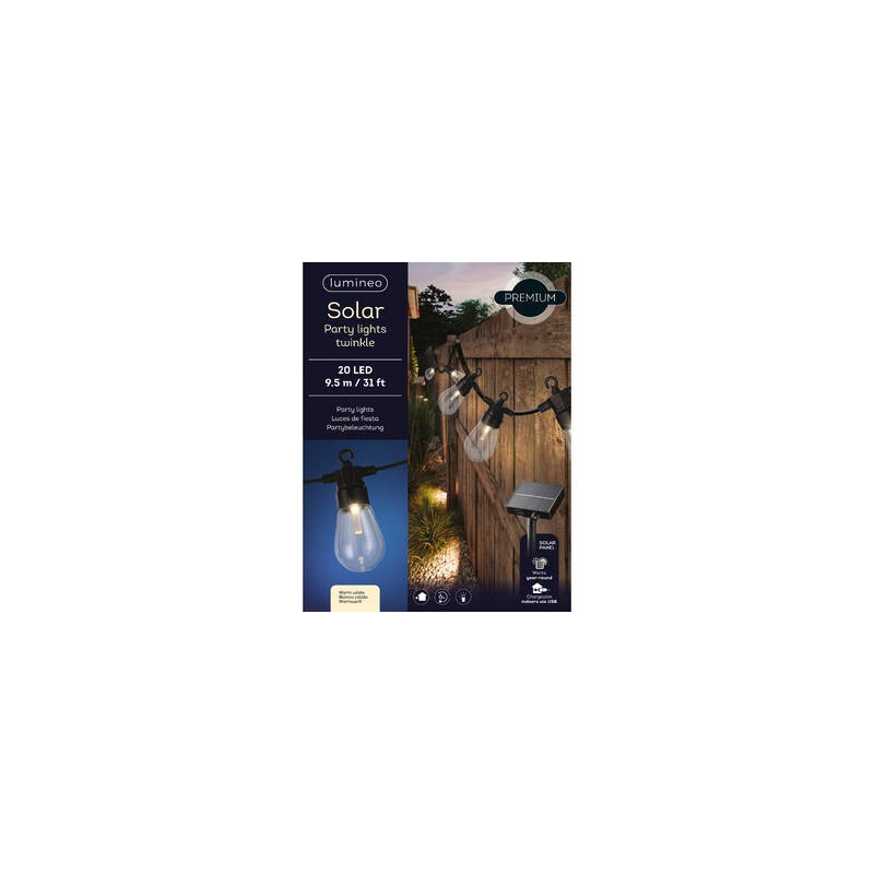LUCI SOLARI IN PVC 5,7mt 8 FUNZIONI