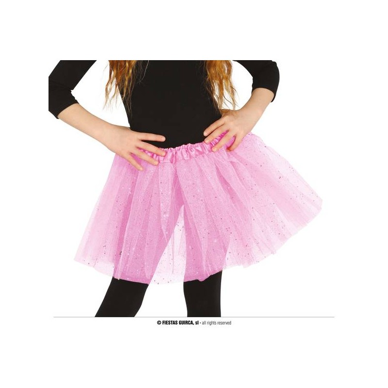 TUTU ROSA C/GLITTER 30cm