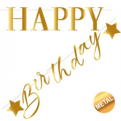 FESTONE HAPPY BIRTHDAY ORO 2mt