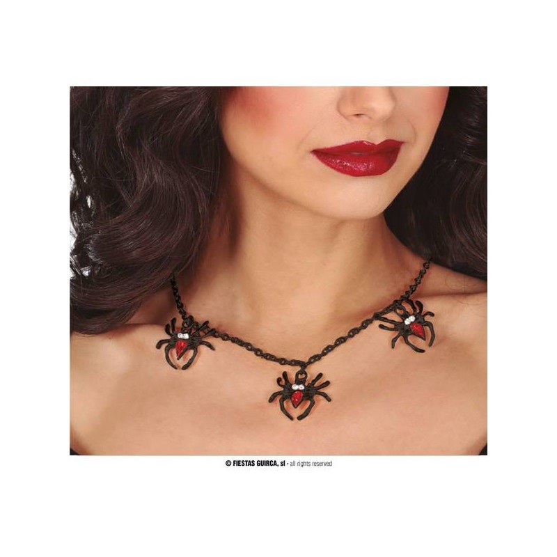COLLANA RAGNO NERO