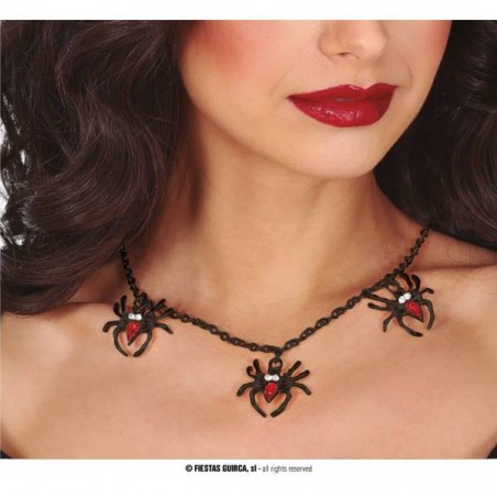 COLLANA RAGNO NERO