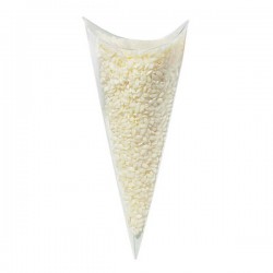 SCATOLA CONO BUSTA PVC TRASPARENTE H.19cm 10pz