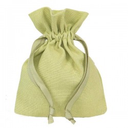 SACCHETTO COTTON 9XH12 10pz APPLE GREEN