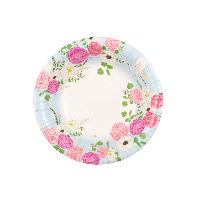 FONDINE ROUND SHAPE CM.24 SECRET GARDEN 8pz