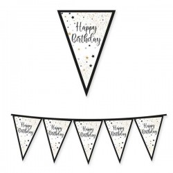 FESTONE BANDIERINE IN CARTA HAPPY BIRTHDAY 3mt