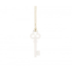 CHIAVE LEGNO CON CORDONCINI 5,5cm 12pz