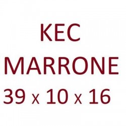 BORSA CARTA LUSSO KEC MARRONE C/FETTUCCIA 39x10x16cm