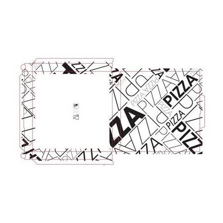 SCATOLE PIZZA 32,5 x 32,5 H3 v.v.v. PIZZAPIZZA NERO 100pz